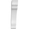 Ekena Millwork 6-in. W x 24-in. D x 32-in. H Olympic Architectural Grade PVC Knee Brace BRCP06X24X32OLY - alternate 6